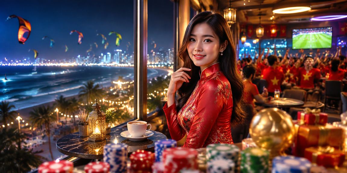 Người dùng xem lịch thi đấu thể thao và đặt cược tại bãi biển Mũi Né
